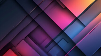 Fototapeta premium Vibrant Abstract Background With Colorful Lines in Multicolored Palette