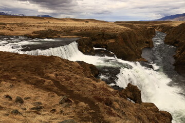 Reykjafoss waterfall is one of the hidden treasures of Skagafjörőur located in the north of Iceland