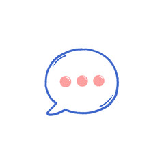 svg conversation education doodle element set