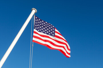 Naklejka premium american flag on sky