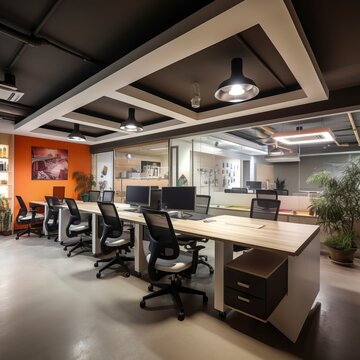 Office qubicle Space Interior