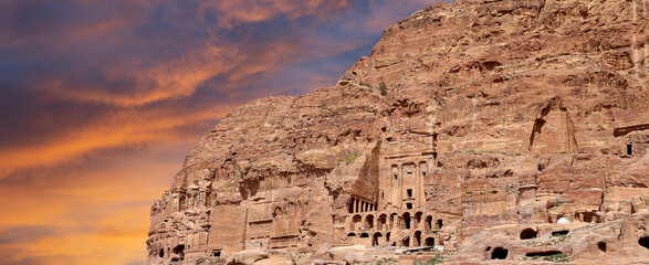 Mountains of Petra, Jordan, Middle East. Petra has been a UNESCO World Heritage Site since 1985