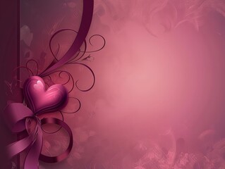 Valentine's Day Backgrounds and Card in the Style