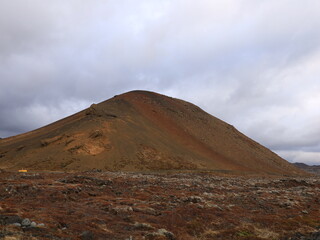 Reykjanesfólkvangur is a nature preserve in Iceland with lava formations, crater lakes, bird...