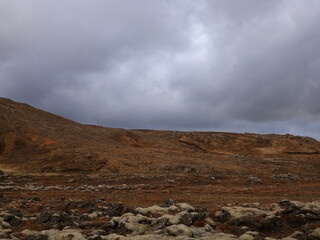 Reykjanesfólkvangur is a nature preserve in Iceland with lava formations, crater lakes, bird...