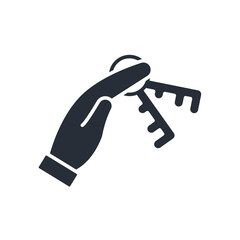 key icon. vector.Editable stroke.linear style sign for use web design,logo.Symbol illustration.