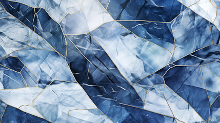 Zoom, gros plan sur un sol en marbre. Marbre coloré, bleu. Arrière-plan pour conception et création graphique.