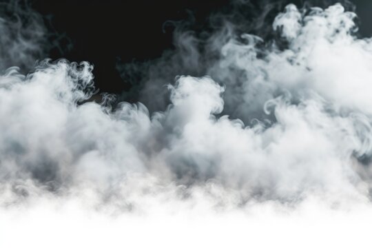 A black and white photo capturing smoke in the air. Can be used to depict mystery or pollution.