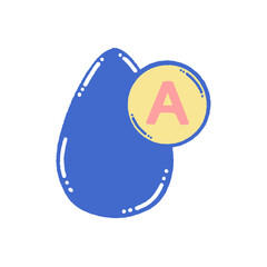 svg donate blood doodle element set