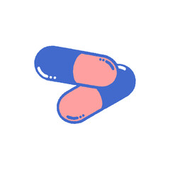 svg donate blood doodle element set