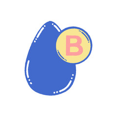 svg donate blood doodle element set