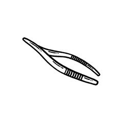 svg donate blood doodle element set