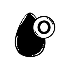 svg donate blood doodle element set