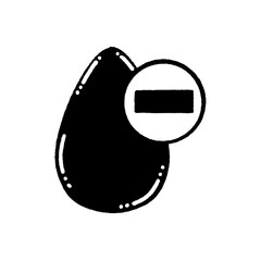 svg donate blood doodle element set