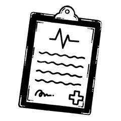 svg donate blood doodle element set