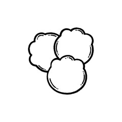 svg donate blood doodle element set