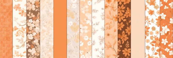 apricot different pattern illustrations of individual different woven fabric patterns