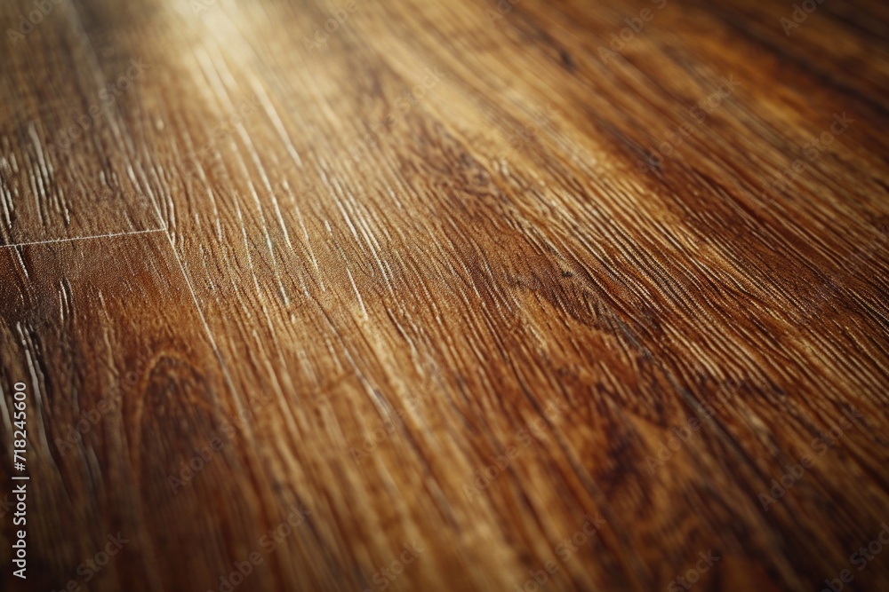 Poster a detailed view of a wooden surface on a wood floor. versatile image suitable for various uses