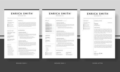 Modern Clean Resume Cv Template