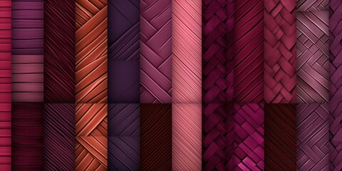 burgundy different pattern illustrations