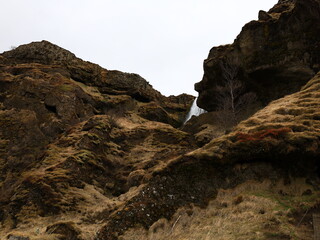View on a mountain in the Southern Region of iceland