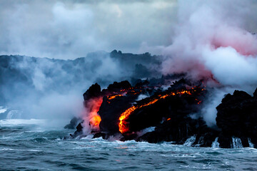 Lava flow in Hawaï