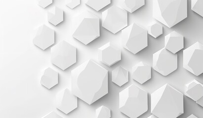 Paper Background with Hexagon Shapes in Black
