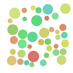 Colorful random point, bubble background.	