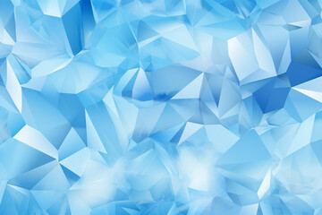 Blue crystal background. Abstract polygonal background. 