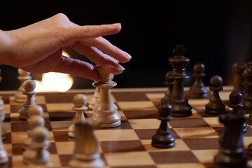 chess pieces on a chessboard