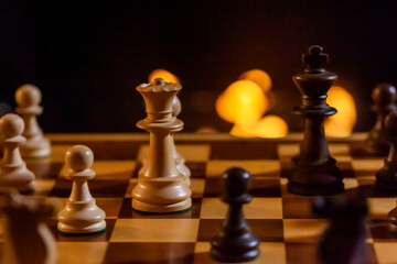chess pieces on a chessboard