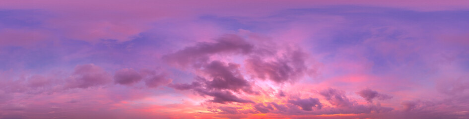 360 VR 2:1 equirectangular dramatic sunset sky background overlay. Ideal for 360 VR sky...