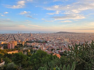 barcelona, widok miasta z góry