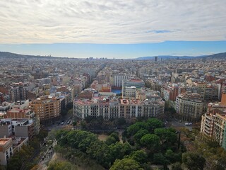Barcelona, Hiszpania, widok z góry