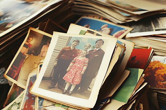 Vintage Photo Package. A Delightful Assortment of Treasured Memories Preserved in Old Photographs