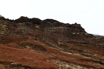Fototapeta premium Reykjanesfólkvangur is a beautiful nature preserve in Iceland, filled with natural wonders, including geothermal pools, hot springs