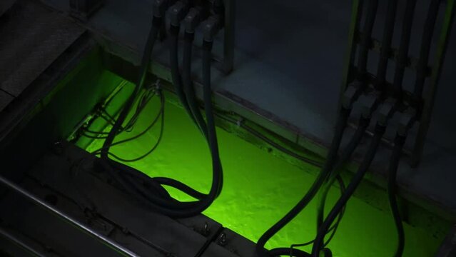 Waste water treated in the purification process with ultraviolet