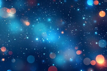 Starry Sky Bokeh Space Background