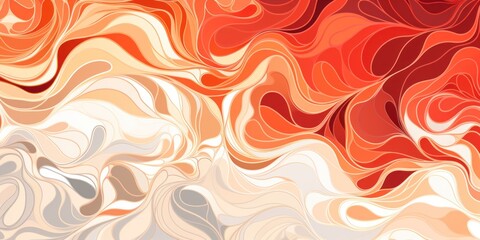 Organic patterns, Coral reefs patterns, white and amber, vector image