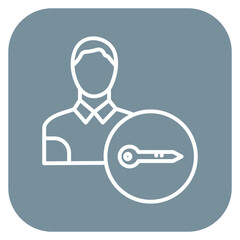 Key Person Icon of Human Resource iconset.