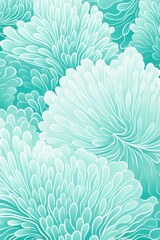 Fototapeta na wymiar Organic patterns, Coral reefs patterns, white and aqua, vector image