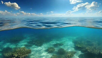 Fototapeta na wymiar ocean pollution global warming co2 issue acidified seas 