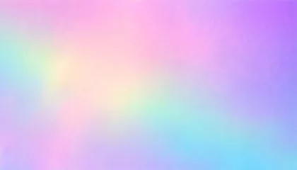 Foto op Plexiglas purple background holograph texture iridescent effect holographic backdrop rainbow bright gradient cute dreamy pattern pink blue halographic color paper © Raymond