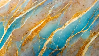 natural blue and gold marble texture for skin tile wallpaper luxurious background creative stone ceramic art wall interiors design - obrazy, fototapety, plakaty