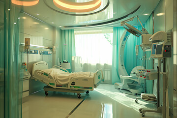 interior of a hospital room