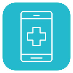 Fototapeta premium Mobile Medical Icon of Mobile Apps iconset.