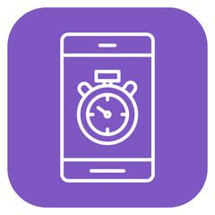 Mobile Stopwatch Icon of Mobile Apps iconset.