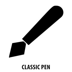 Classic pen, pen, writing, stationery, office supplies, ink, write, pen icon, writing instrument, classic design, drawing, creative, vintage pen