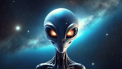 alien in space made with