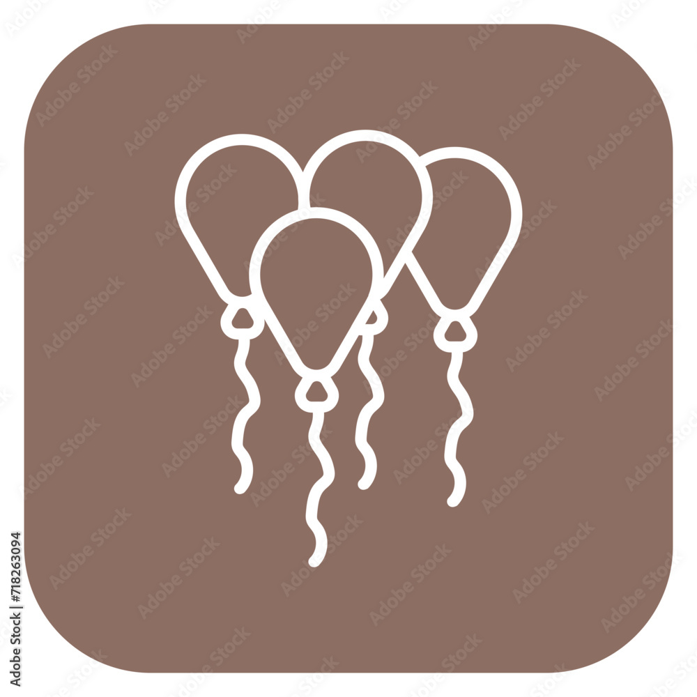 Canvas Prints ballons icon of shopping friday iconset.